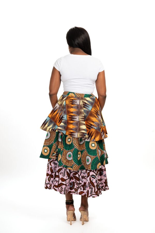 Mult-tiered Midi Skirt - Image 4